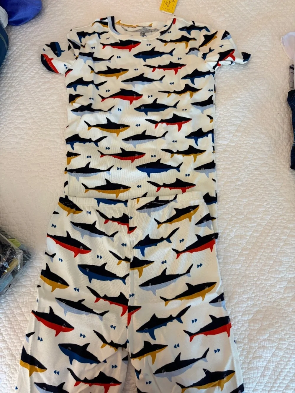 Gymboree Boys Shark 2 piece pajama set NWT Sz 14
